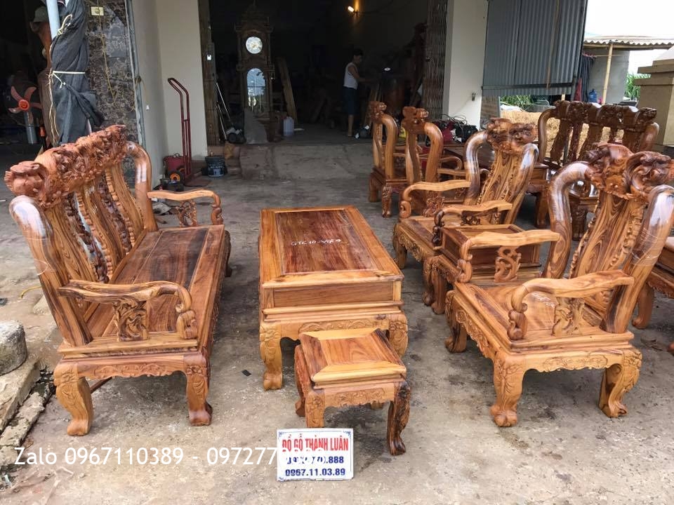 2 Bộ Bàn Ghế Gỗ Gụ Ta Quảng Bình VÍP. Mã Số GTC10- VÍP 4. GTC10 - VÍP 5.