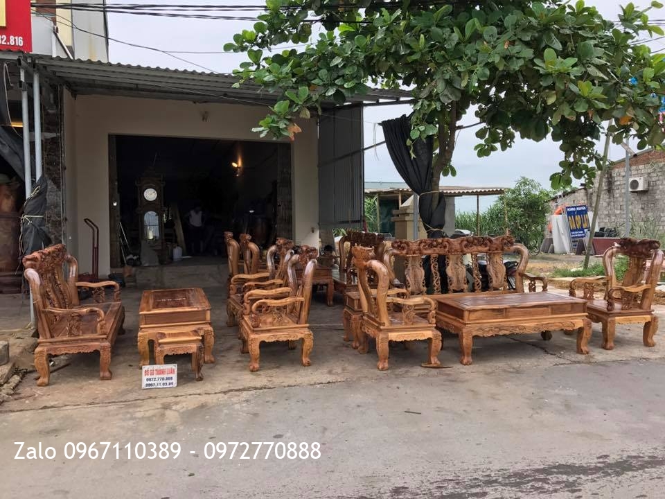 2 Bộ Bàn Ghế Gỗ Gụ Ta Quảng Bình VÍP. Mã Số GTC10- VÍP 4. GTC10 - VÍP 5.