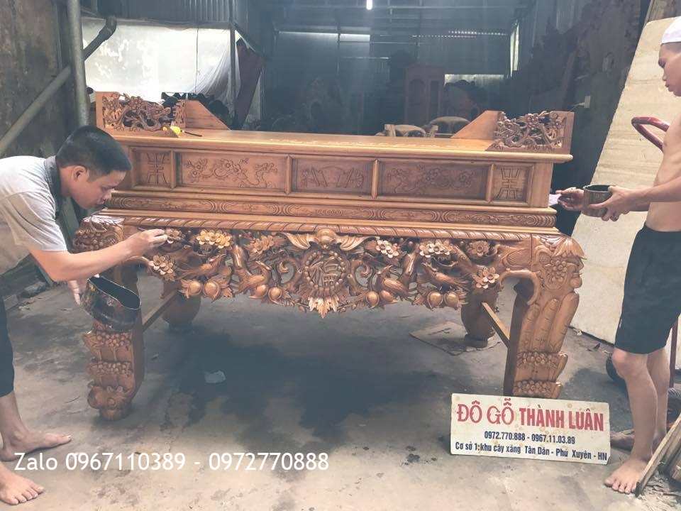 Sập Thờ Mai Điểu Gỗ Gụ. Bác Tuấn Lạng Sơn.::