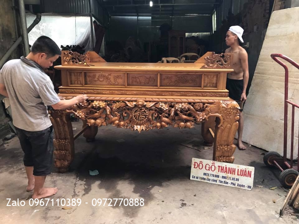 Sập Thờ Mai Điểu Gỗ Gụ. Bác Tuấn Lạng Sơn: