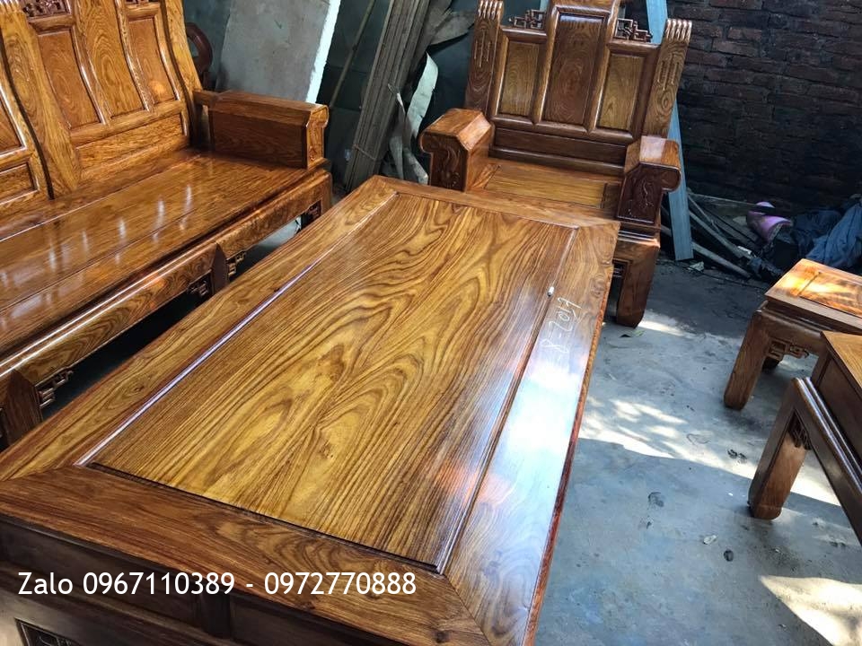 Bộ Ghế Âu Á Hộp Gỗ Hương Vân Đỏ Nam Phi. Khách Đông Anh HN-