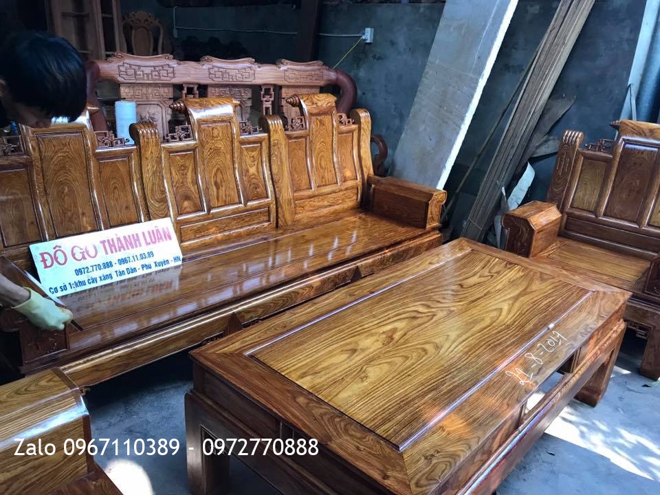 Bộ Ghế Âu Á Hộp Gỗ Hương Vân Đỏ Nam Phi. Khách Đông Anh HN:.
