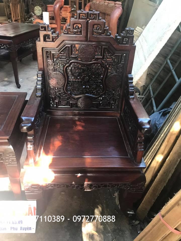 Trường kỷ Huế Ngũ Lân Gỗ Gụ. Khách Thanh Hoá,