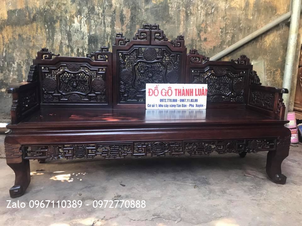 Trường kỷ Huế Ngũ Lân Gỗ Gụ. Khách Thanh Hoá,.