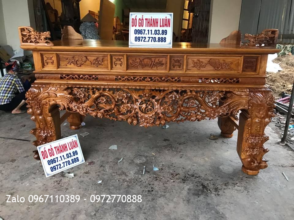 Sập Thờ Mai Điêu Gỗ Gụ Víp. Chú Hùng Thuận Thành Bắc Ninh