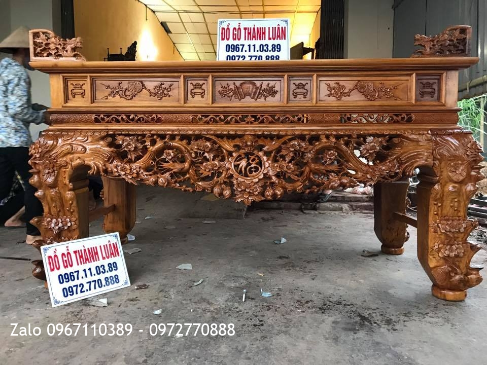 Sập Thờ Mai Điêu Gỗ Gụ Víp. Chú Hùng Thuận Thành Bắc Ninh.