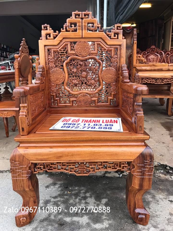 Bộ Trường Kỷ Huế Đục Ngũ Lân gỗ Gụ Ta Quảng Bình. Bàn Ghế Ăn Pháp. Khách Hà Tĩnh.