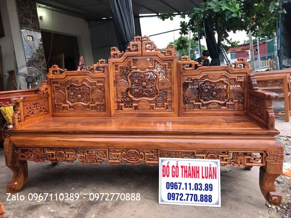 Bộ Trường Kỷ Huế Đục Ngũ Lân gỗ Gụ Ta Quảng Bình. Bàn Ghế Ăn Pháp. Khách Hà Tĩnh:.