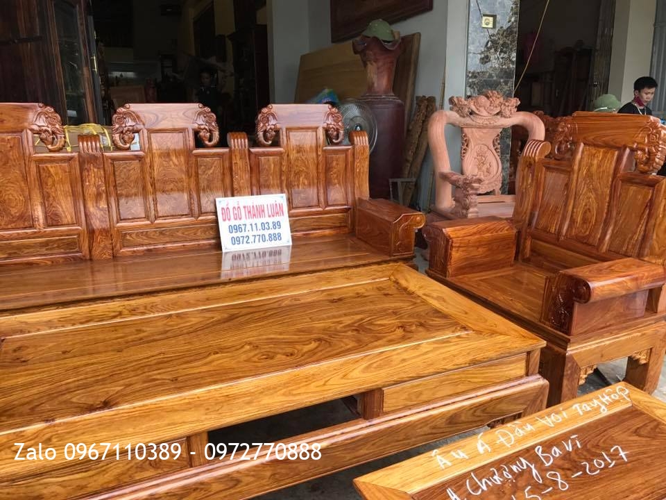 Bộ Âu Á Hộp Đầu Voi Gỗ Hương Vân Đỏ Nam Phi. A Chương Ba Vì Hà Nội.