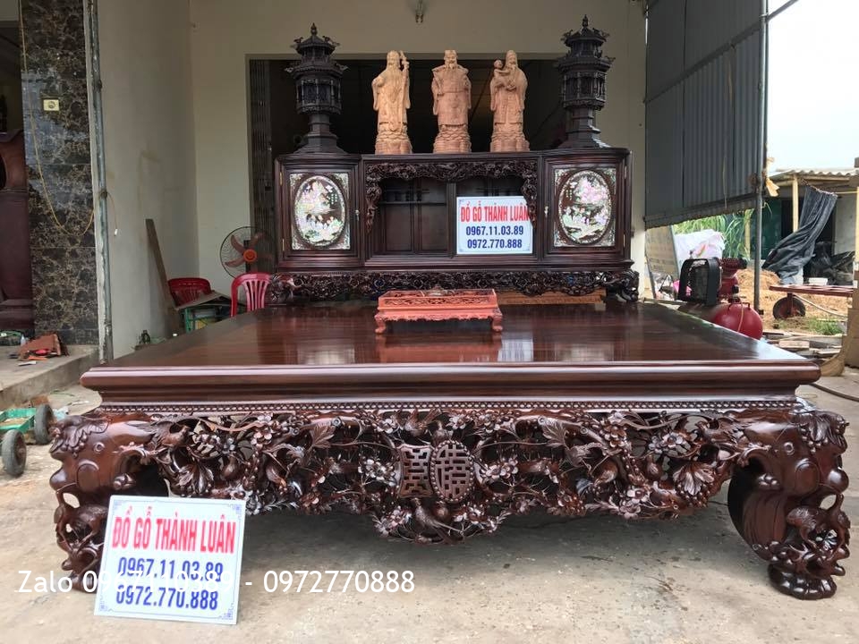 Sập Gụ, Tủ Chè, Trường Kỷ Gỗ Gụ Ta Quảng Bình. Khách Hà Nội