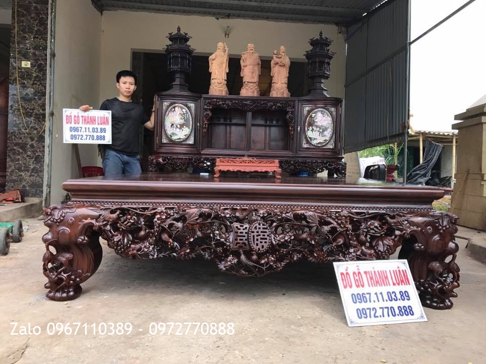 Sập Gụ, Tủ Chè, Trường Kỷ Gỗ Gụ Ta Quảng Bình. Khách Hà Nội,