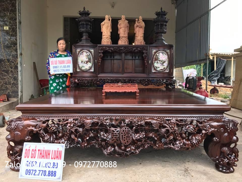 Sập Gụ, Tủ Chè, Trường Kỷ Gỗ Gụ Ta Quảng Bình. Khách Hà Nội,