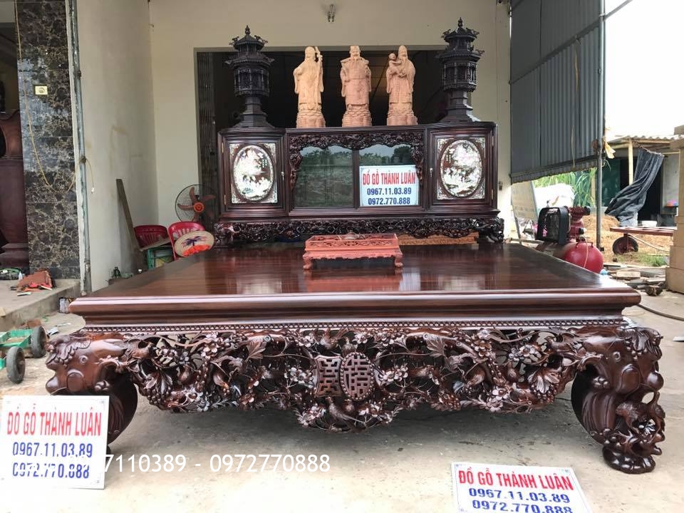 Sập Gụ, Tủ Chè, Trường Kỷ Gỗ Gụ Ta Quảng Bình. Khách Hà Nội,.