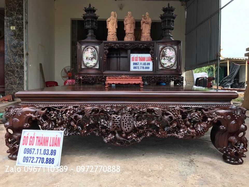 Sập Gụ, Tủ Chè, Trường Kỷ Gỗ Gụ Ta Quảng Bình. Khách Hà Nội.