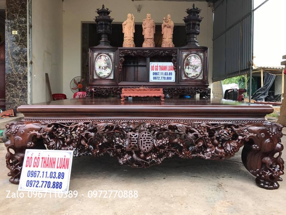 Sập Gụ, Tủ Chè, Trường Kỷ Gỗ Gụ Ta Quảng Bình. Khách Hà Nội.