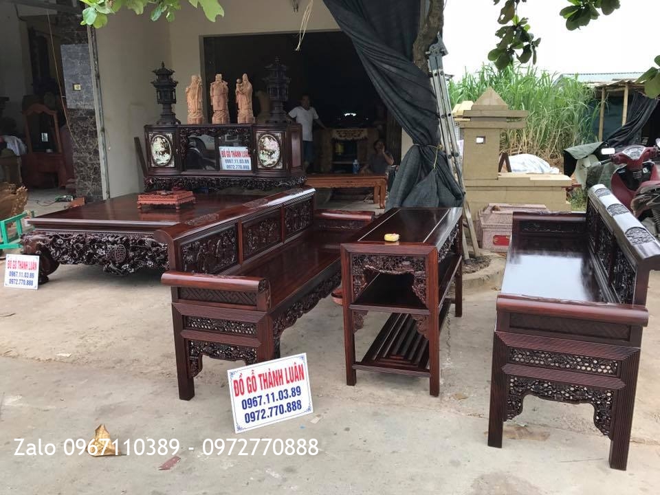 Sập Gụ, Tủ Chè, Trường Kỷ Gỗ Gụ Ta Quảng Bình. Khách Hà Nội.,