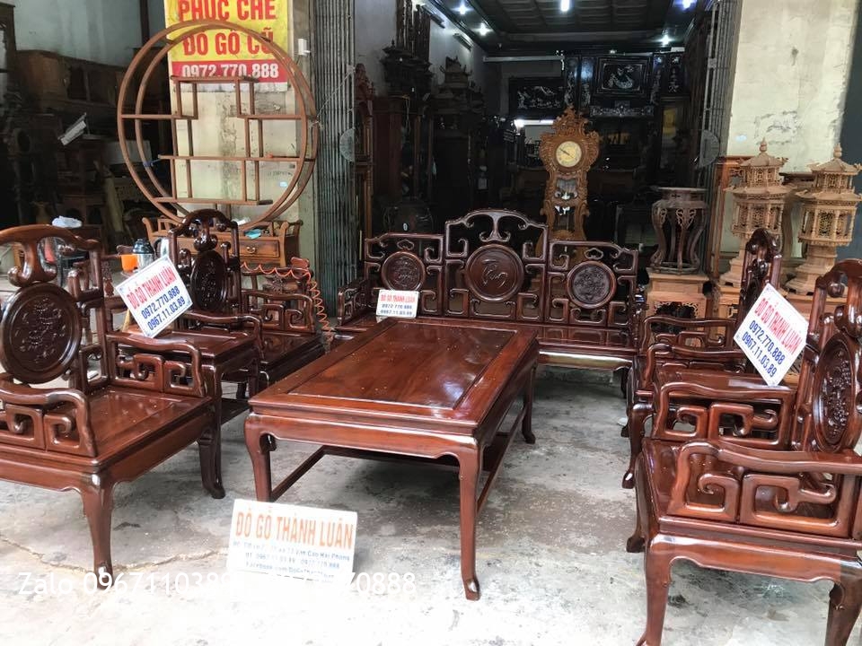 Bộ Móc Mỏ 8 Món Gỗ Gụ. Khách Ninh Bình.