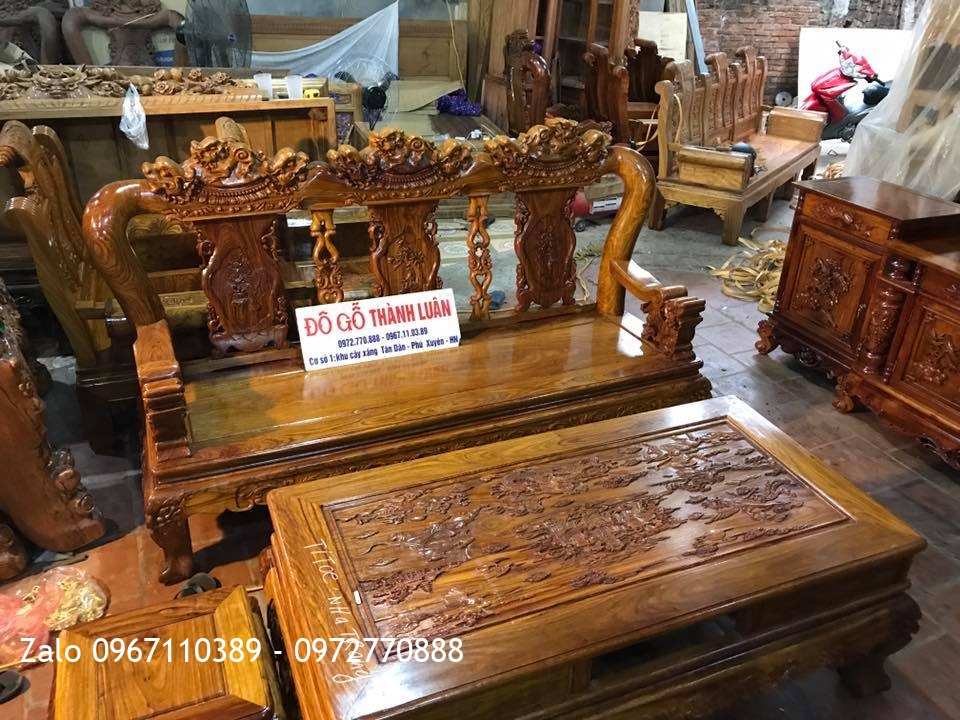 Bộ Minh Quốc Nghê Gỗ Hương Vân Đỏ Nam Phi. A TiToe TP Nha Trang.