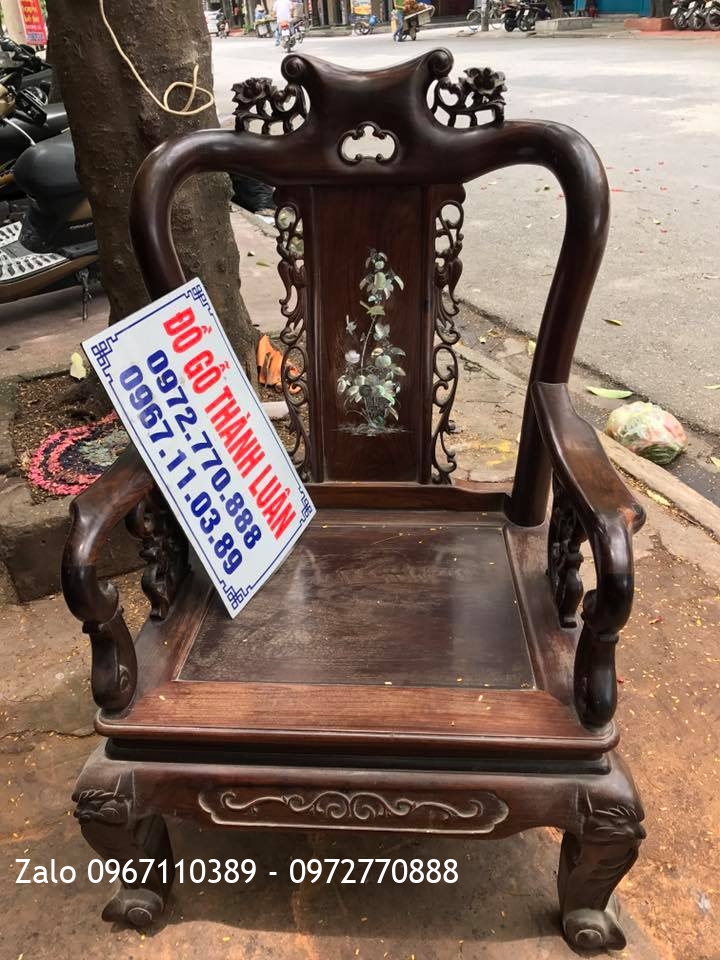 Bộ Bàn Ghế Trắc Đỏ Cột 6. Hàng Tái Sử Dụng 30 Năm,,