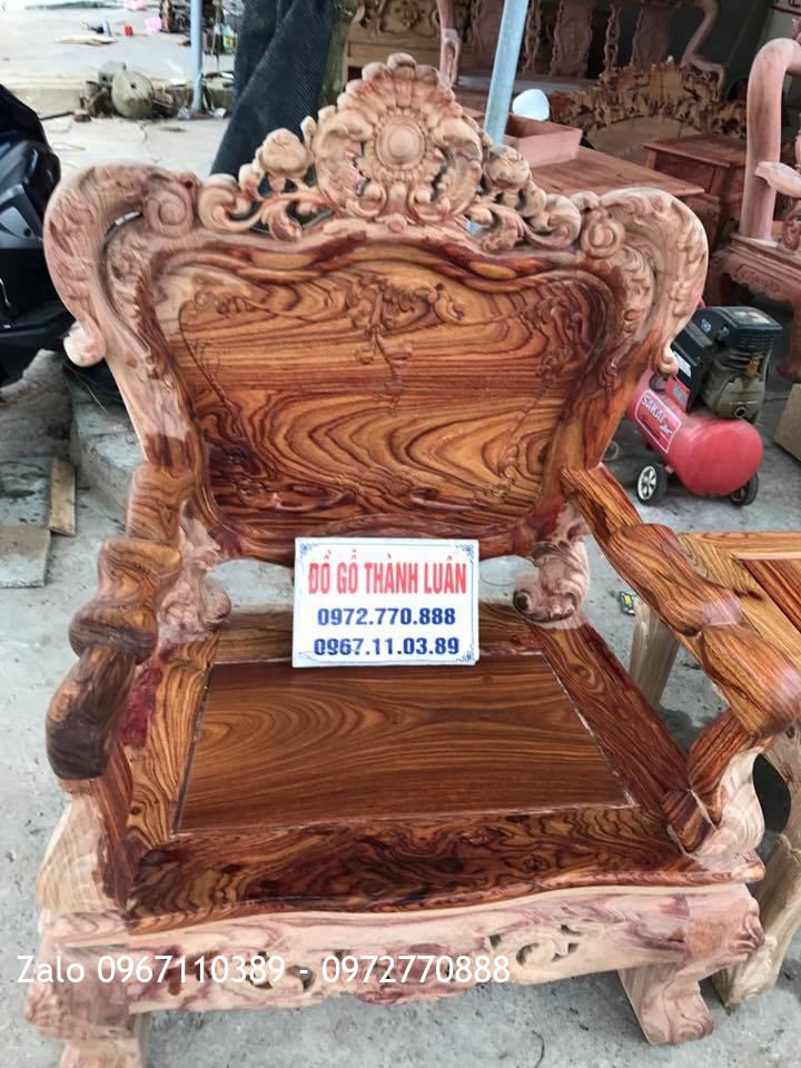 Bộ Lu-i (louis) Gỗ Hương Vân Đỏ Nam Phi1..