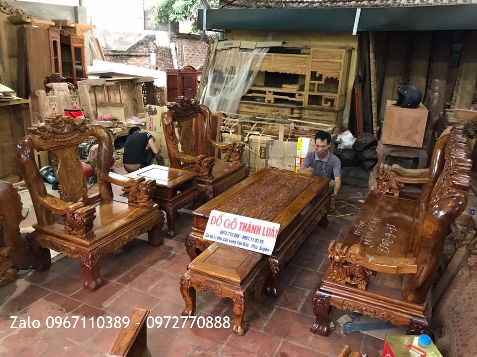 Bộ Minh Nghê Gỗ Hương Vân Đỏ Nam Phi. A Vũ TP Vũng Tàu.