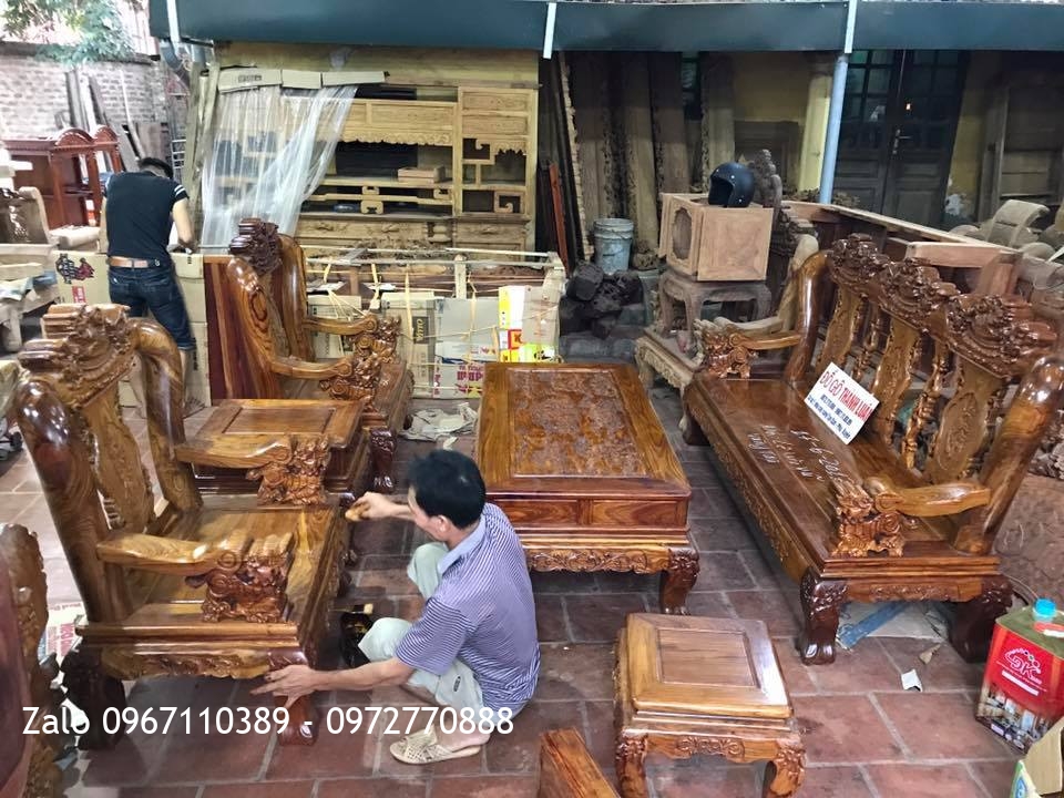 Bộ Minh Nghê Gỗ Hương Vân Đỏ Nam Phi. A Vũ TP Vũng Tàu.