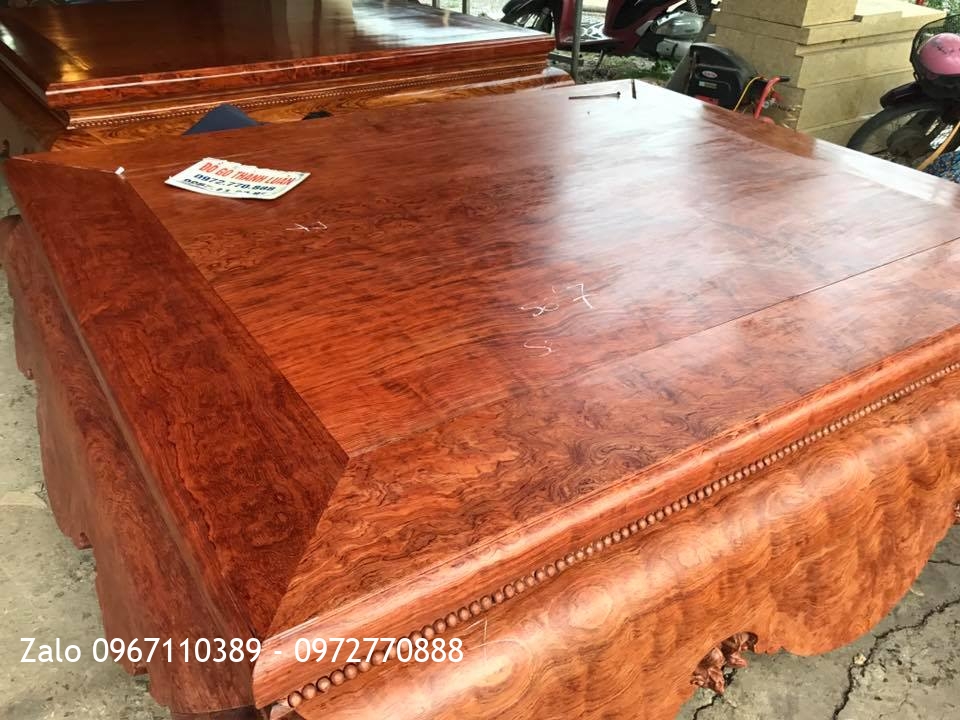 Sập Cẩm Lai Mặt 1 Lá Đặc Sắc( Số 7)