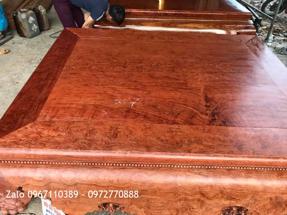 Sập Cẩm Lai Mặt 1 Lá Đặc Sắc( Số 7)..