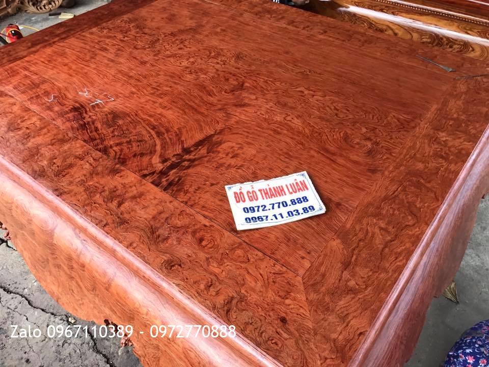 Sập Cẩm Lai Mặt 1 Lá Đặc Sắc( Số 7)..