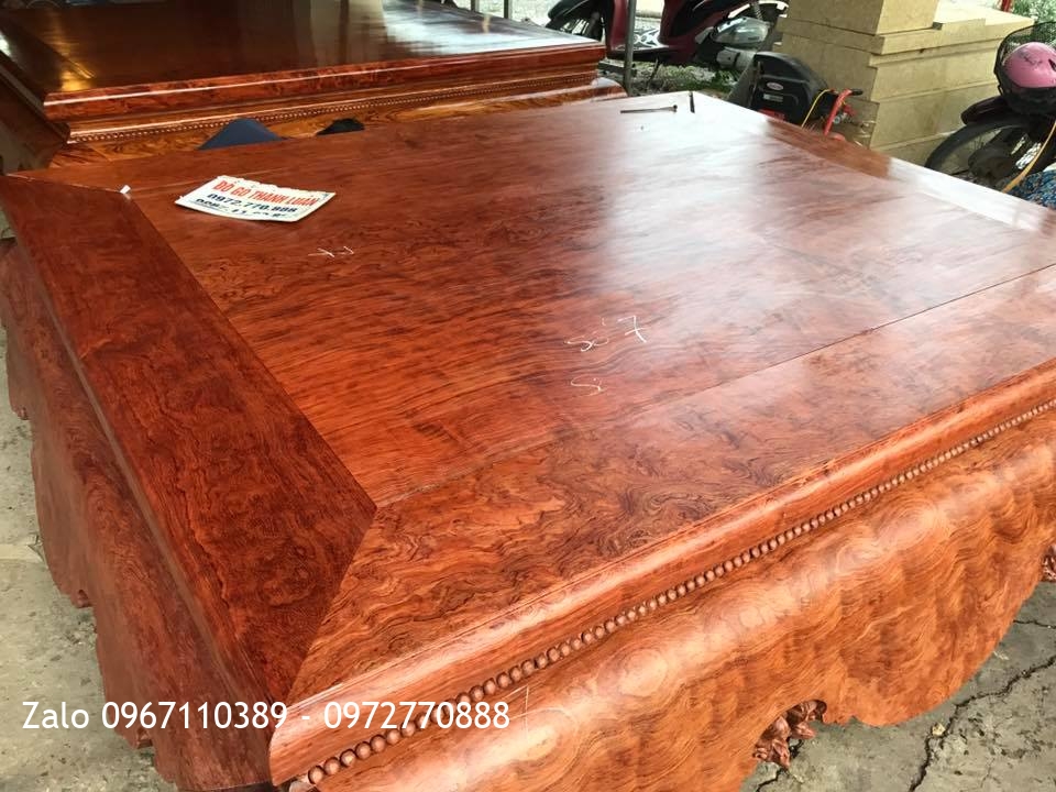 Sập Cẩm Lai Mặt 1 Lá Đặc Sắc( Số 7)