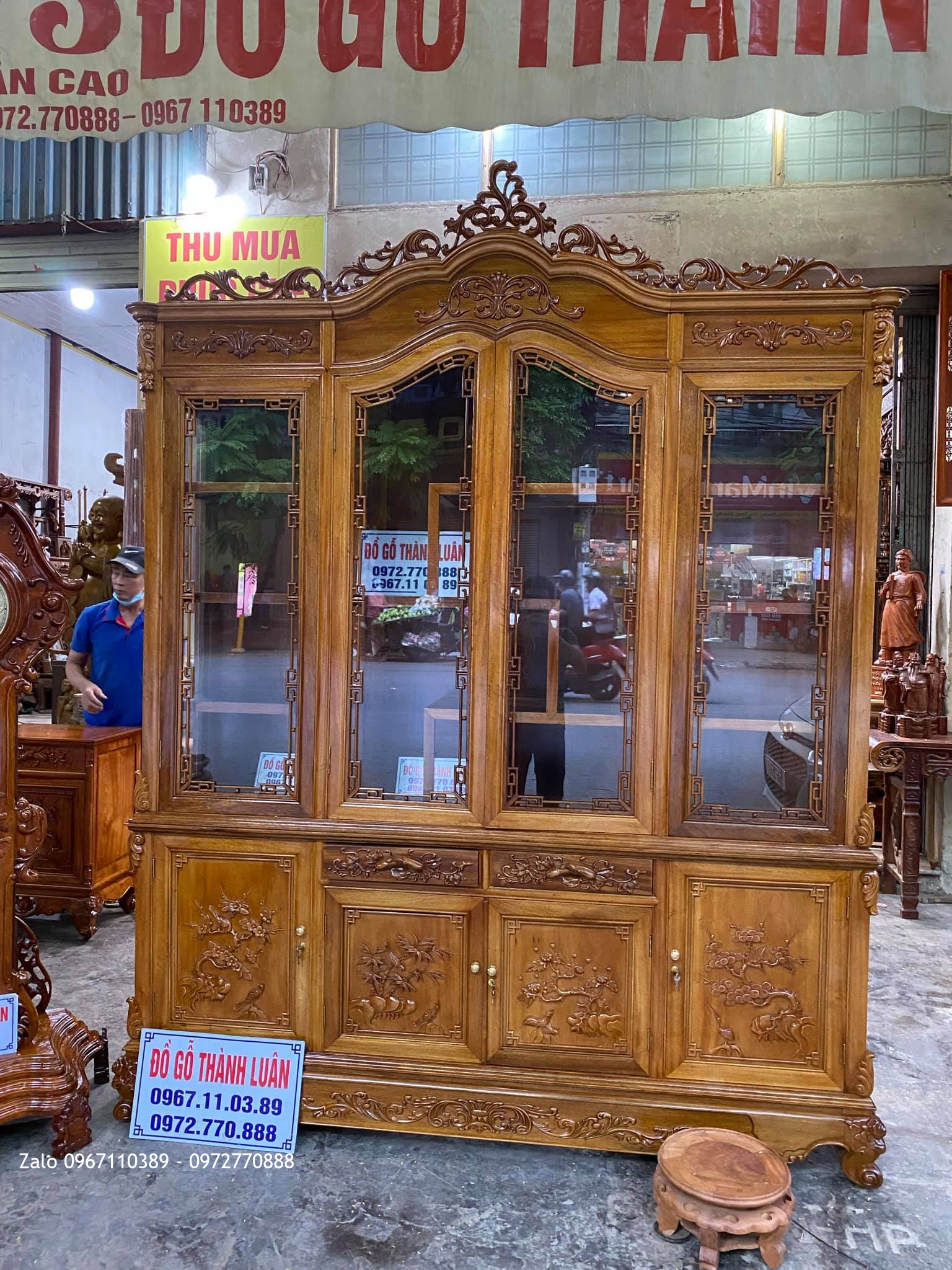 Tủ Rượu Tủ Bày Đồ Gỗ Gụ. Khách Hải Phòng