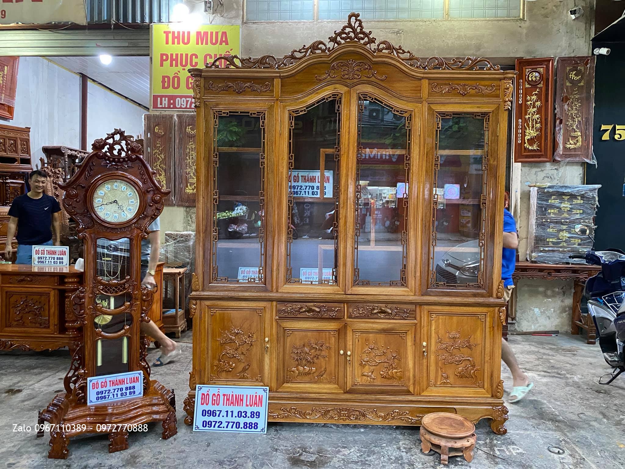 Tủ Rượu Tủ Bày Đồ Gỗ Gụ. Khách Hải Phòng,