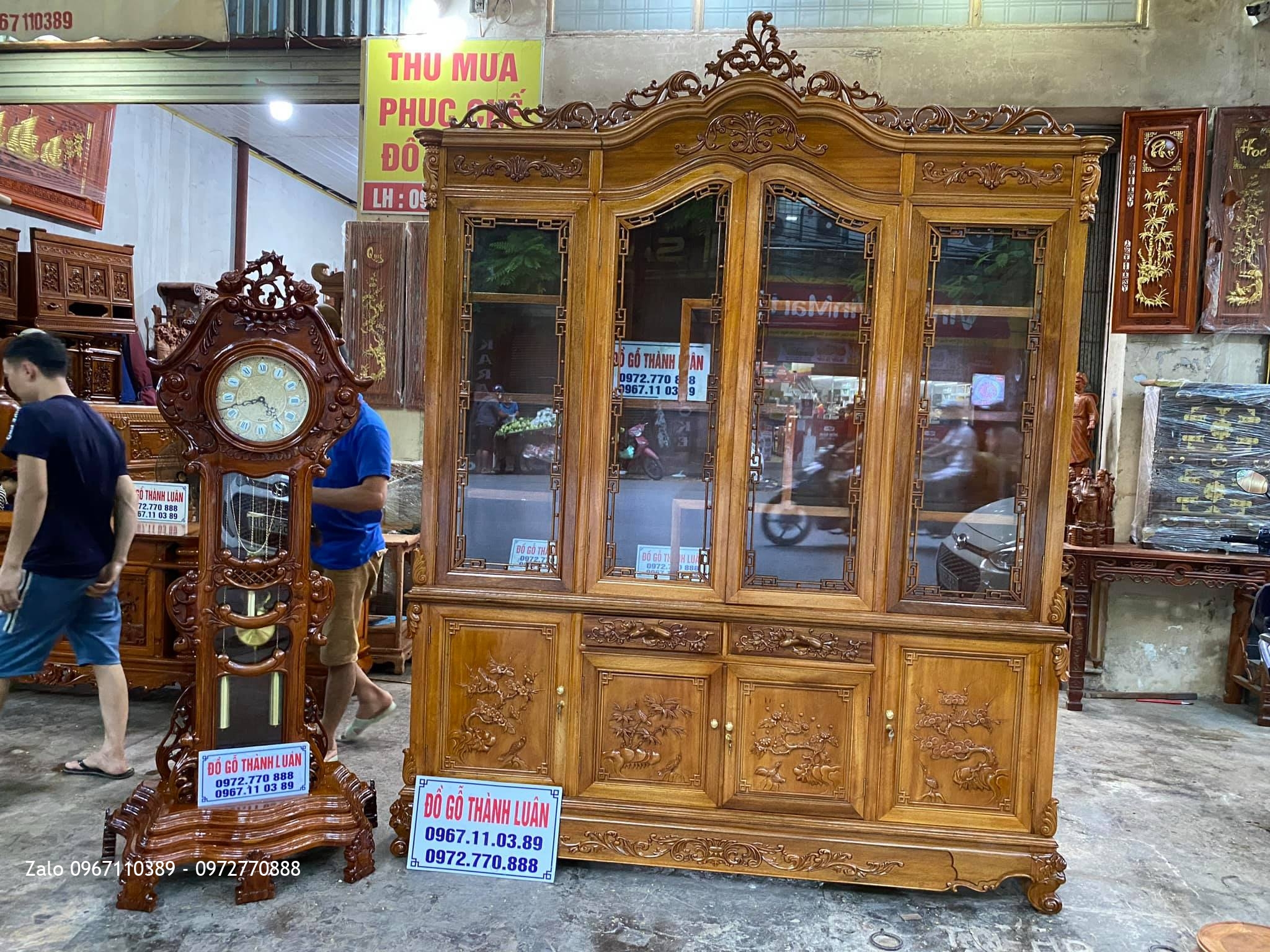 Tủ Rượu Tủ Bày Đồ Gỗ Gụ. Khách Hải Phòng: