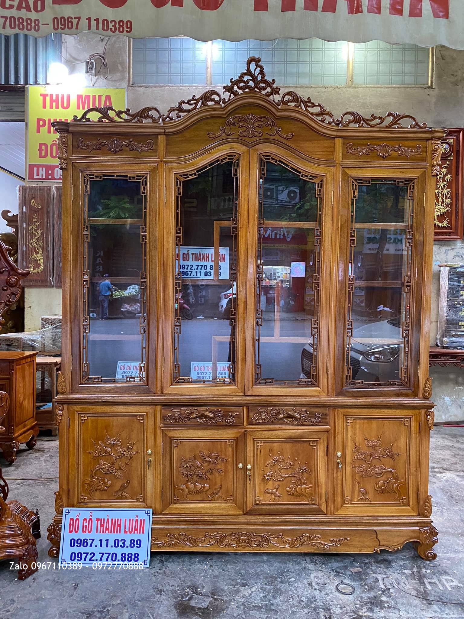 Tủ Rượu Tủ Bày Đồ Gỗ Gụ. Khách Hải Phòng::