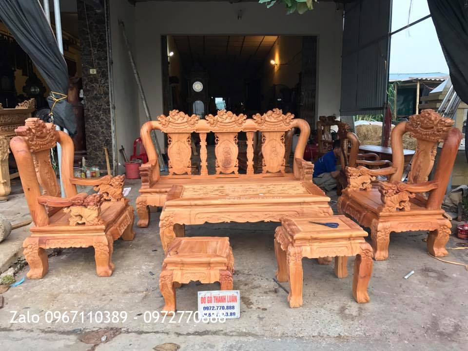 Bộ Ghế Minh Nghê Gỗ Gõ Đỏ VÍP,..