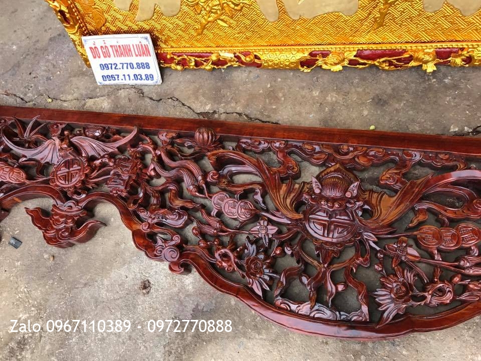 Hoành Phi Câu Đối, Cửa Võng Chữ Dát Vàng 9999. Chú Dũng Quảng Ninh,