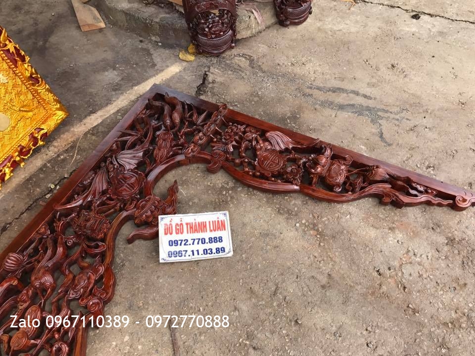 Hoành Phi Câu Đối, Cửa Võng Chữ Dát Vàng 9999. Chú Dũng Quảng Ninh..