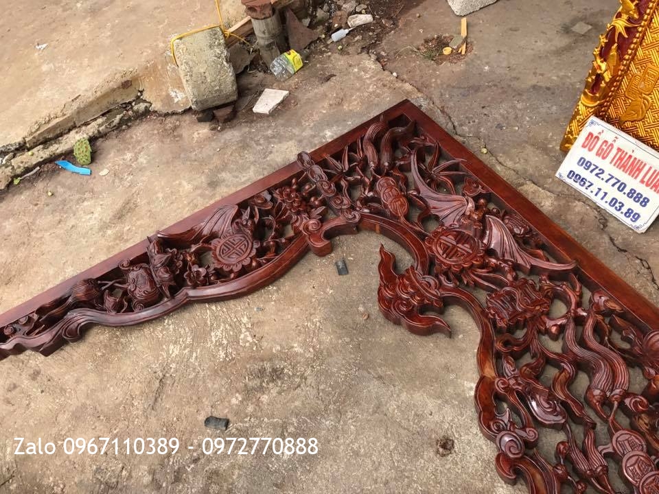 Hoành Phi Câu Đối, Cửa Võng Chữ Dát Vàng 9999. Chú Dũng Quảng Ninh..