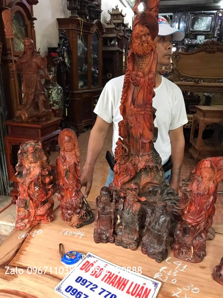 Tượng Phật Bà, Đạt Ma Sư Tổ, Tam Đa Gõ Trắc Và Gỗ Sưa,