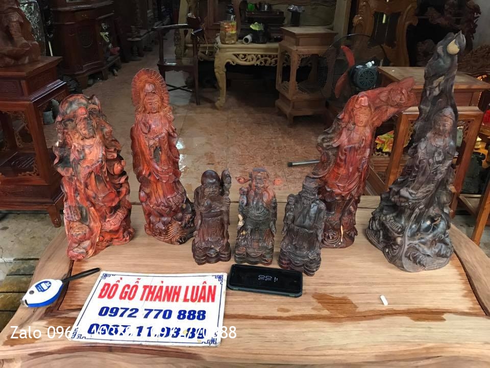 Tượng Phật Bà, Đạt Ma Sư Tổ, Tam Đa Gõ Trắc Và Gỗ Sưa,.