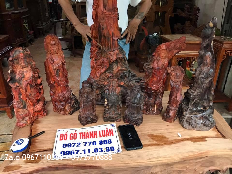 Tượng Phật Bà, Đạt Ma Sư Tổ, Tam Đa Gõ Trắc Và Gỗ Sưa,.