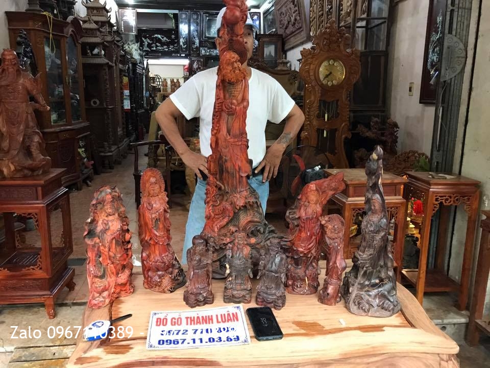 Tượng Phật Bà, Đạt Ma Sư Tổ, Tam Đa Gõ Trắc Và Gỗ Sưa,.