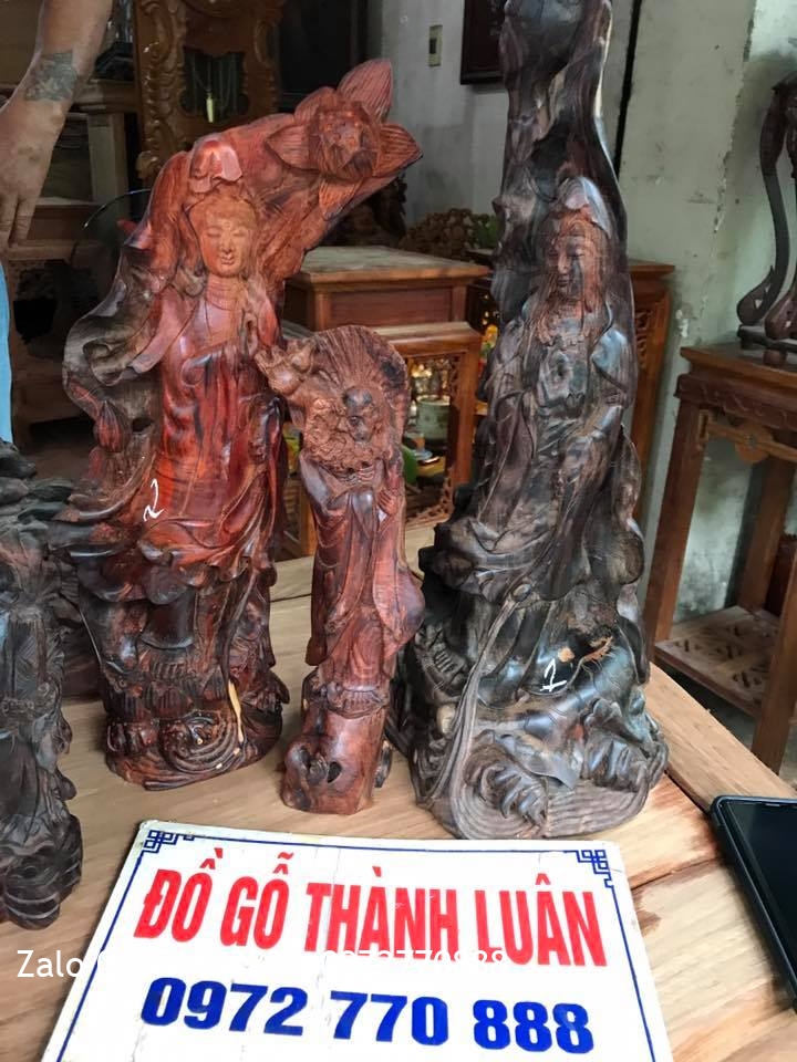 Tượng Phật Bà, Đạt Ma Sư Tổ, Tam Đa Gõ Trắc Và Gỗ Sưa:.