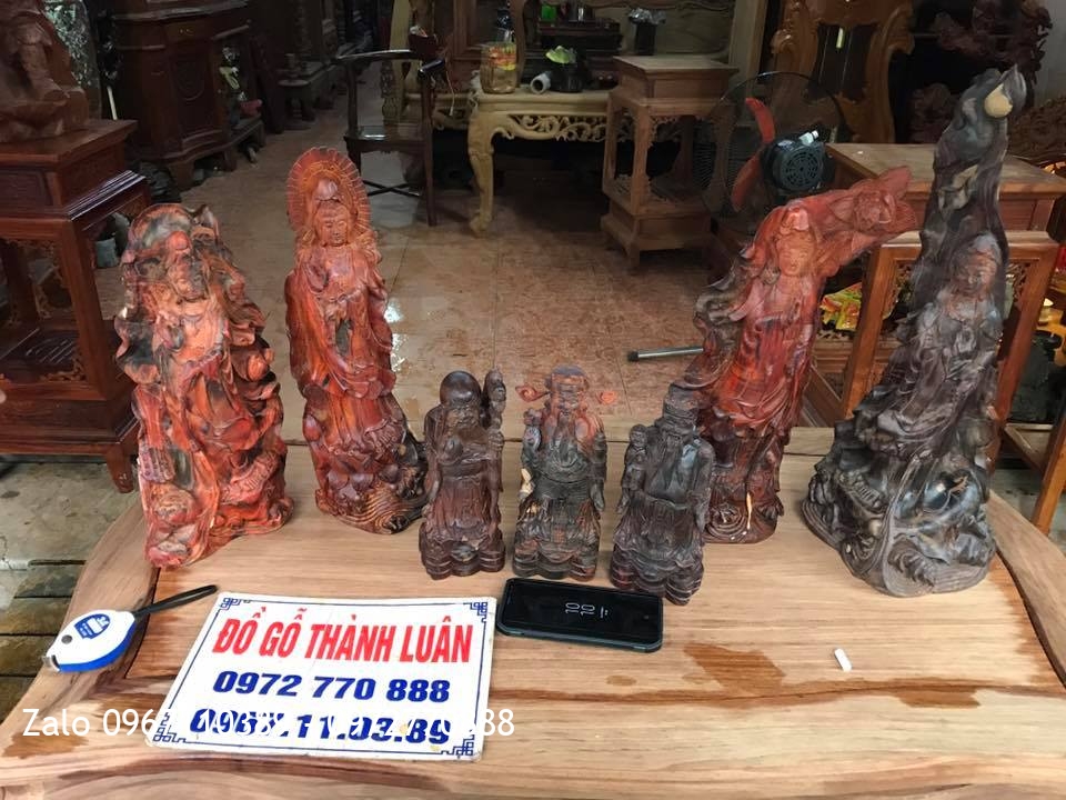 Tượng Phật Bà, Đạt Ma Sư Tổ, Tam Đa Gõ Trắc Và Gỗ Sưa:.