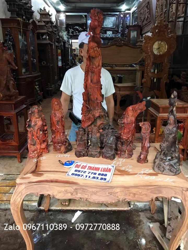 Tượng Phật Bà, Đạt Ma Sư Tổ, Tam Đa Gõ Trắc Và Gỗ Sưa: