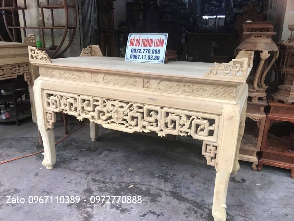 2 Chiếc Bàn Thờ Mẫu Triện Phúc Thọ Gỗ Gụ::.