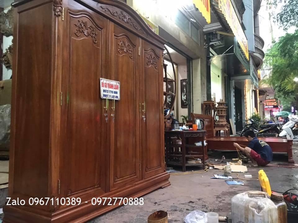 Giường, Tủ Áo Gỗ Hương Đỏ.
