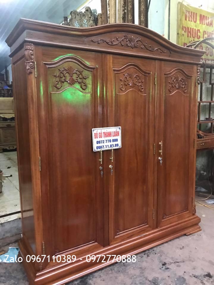 Giường, Tủ Áo Gỗ Hương Đỏ:.