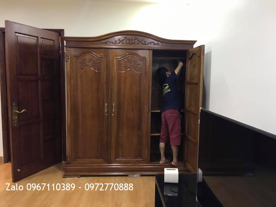 Giường, Tủ Áo Gỗ Hương Đỏ::