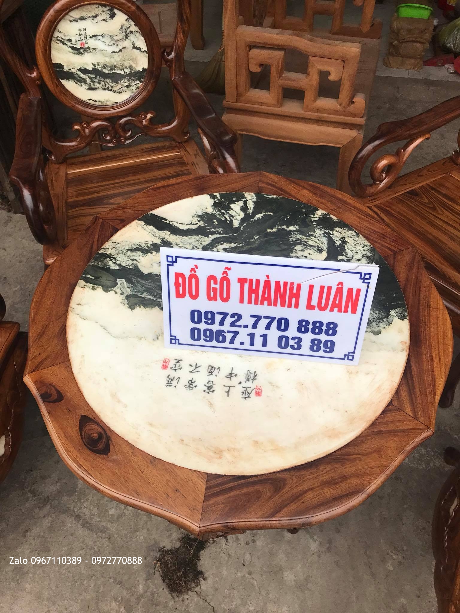 Bộ Bàn Ghế Guột Nho Gỗ Gụ Ta Quảng Bình Vân Víp 7 Món.